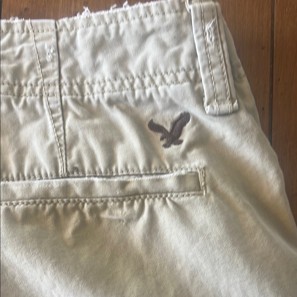 American Eagle Outfitters Men's Khaki Shorts - Picture 4 of 5